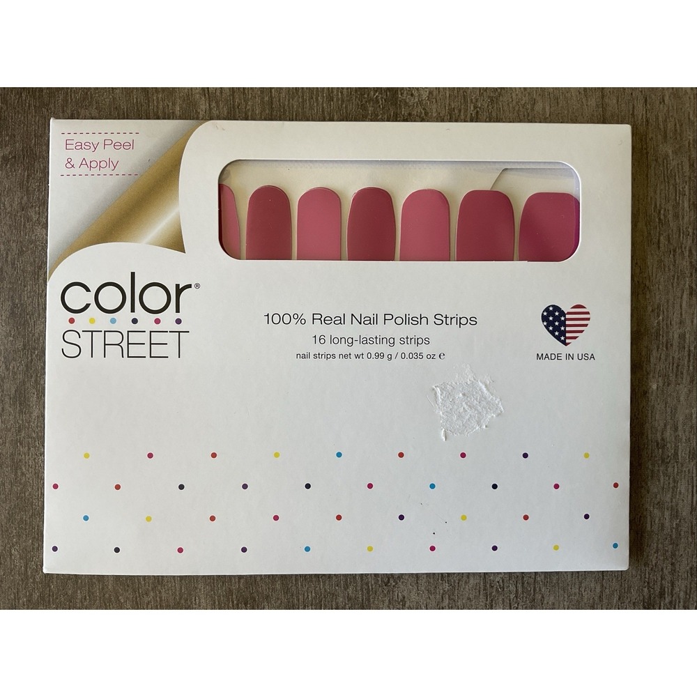 New Color Street Nail Polish Strips Manicure Pedicure Shade WOW IN MACAU Pink